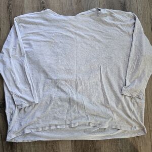 Lululemon 'back in action' gray, long sleeve, light fabric.